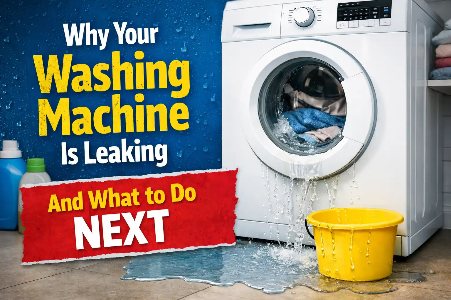Why Your Washing Machine Is Leaking and What to Do Next 2 Washing Machine Is Leaking